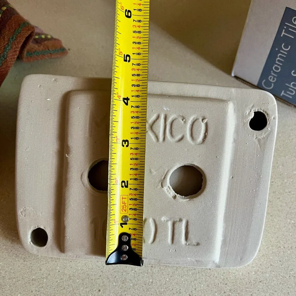Tub Soap Dish Tile * American Olean * Off-White/Bone/Cream * Thinset Wall Mount